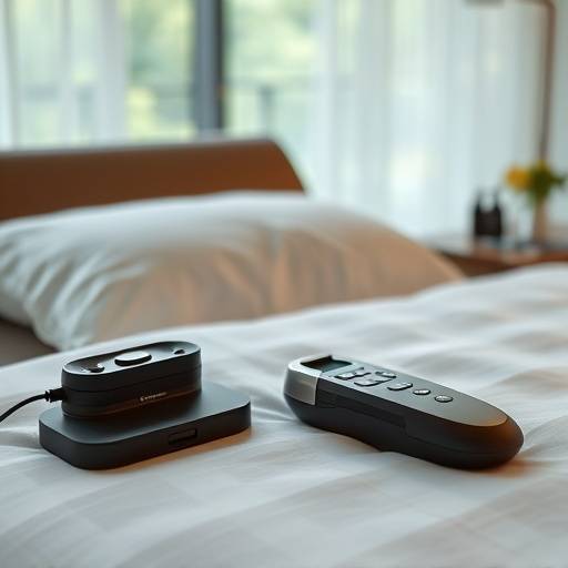The Serene Slumber Adjustable Bed with remote control and massage features